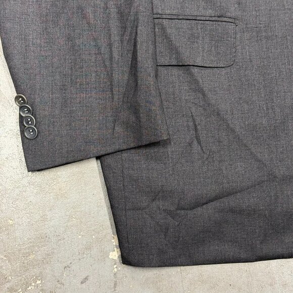 Galliani Blazer Italy E.Thomas Super 130s Wool Sport Coat Grey 48R - Picture 3 of 10